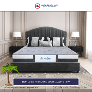 Đệm lò xo Kim Cương Eucoil Asling New